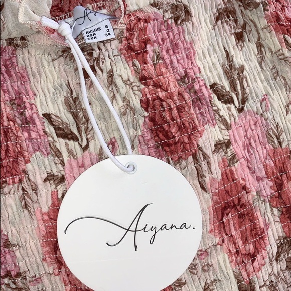 FLORAL MIDI BODYCON SHIRRED DRESS RUNWAYSCOUT - Picture 5 of 6